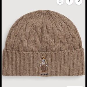 Polo Ralph Lauren NWT Polo Bear Knit Wool-Cashmere Beanie